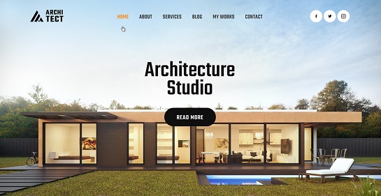 Thème WordPress pour agence d'architecture