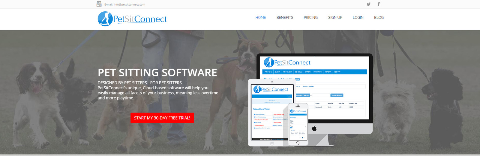 Instantánea de PetSitConnect, una opción de aplicación de cuidado de mascotas de primera categoría.