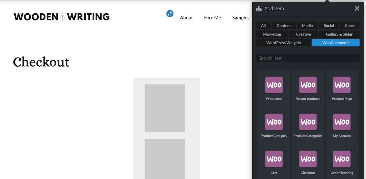 Compositor de WP WooCommerce