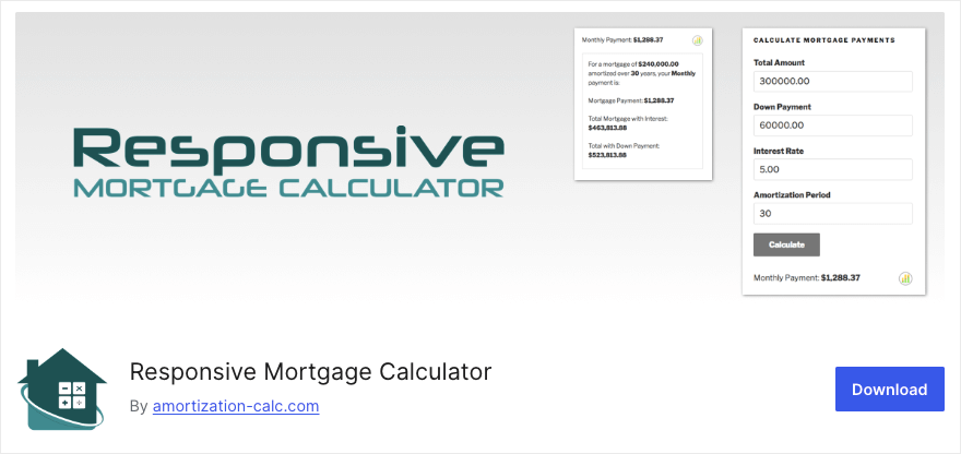 Calculadora de hipotecas adaptable