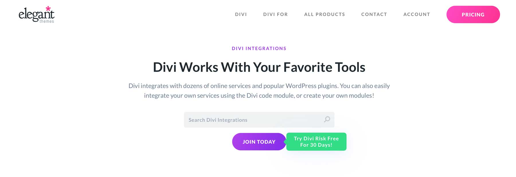 Integraciones Divi