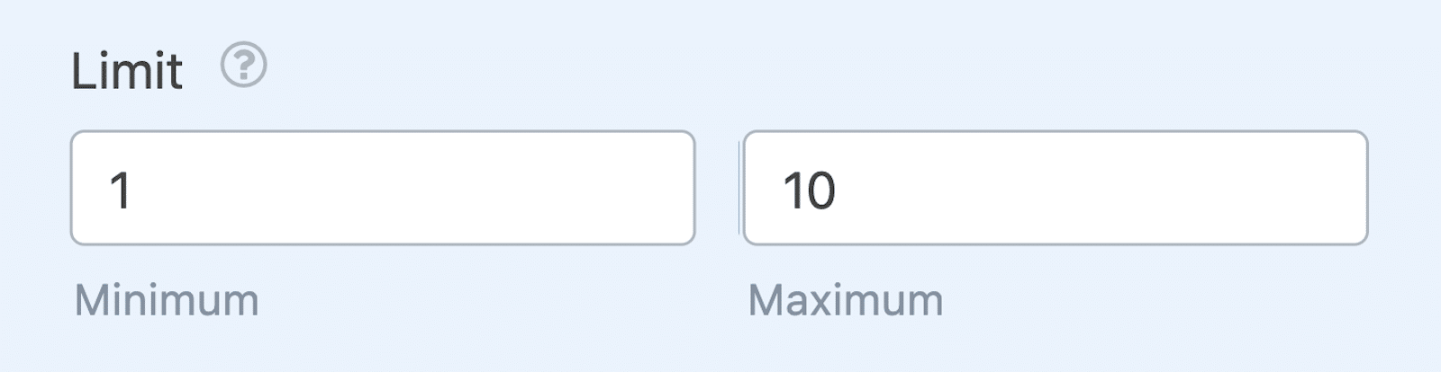 Setting the Repeater field button limit