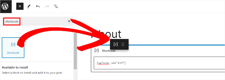 wpforms add form with shortcode