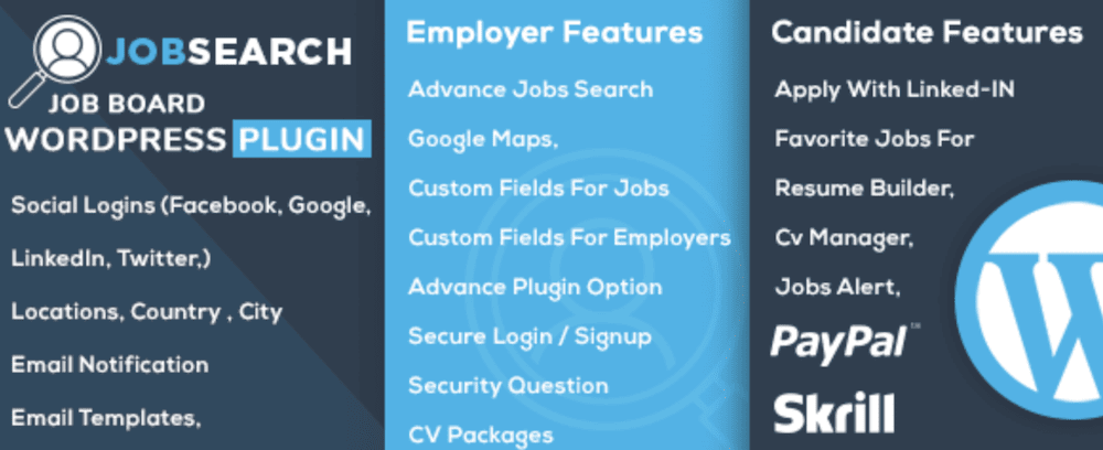 O plug-in JobSearchWP.