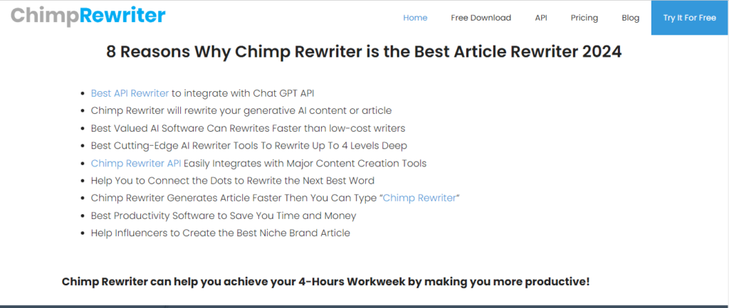 เครื่องมือ Chimp Rewriter