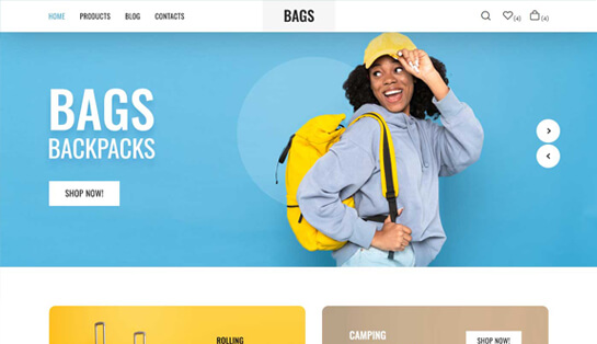 Tema WordPress pentru Bag Store