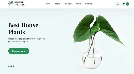 Thème WordPress pour le magasin de plantes