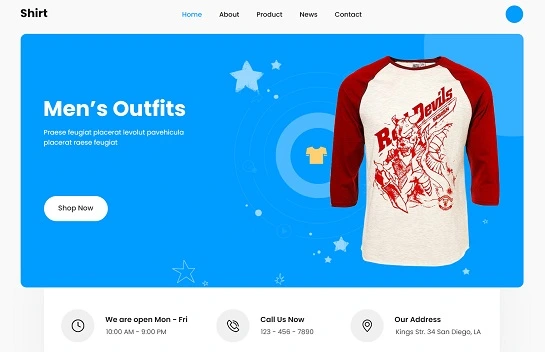 Tema WordPress pentru tricou