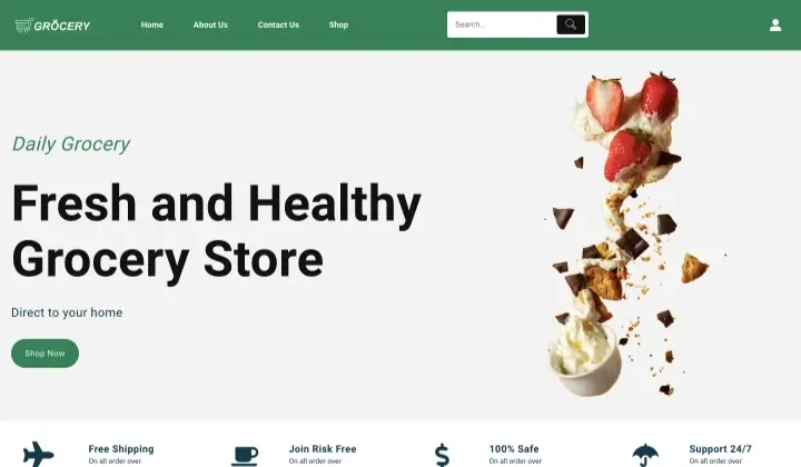 Vayu Grocery Template for WordPress Block Editor