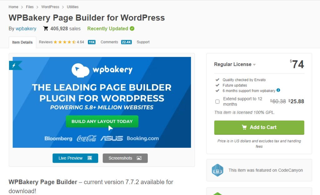 WPBakery Page Builder - ทางเลือกของ Elementor