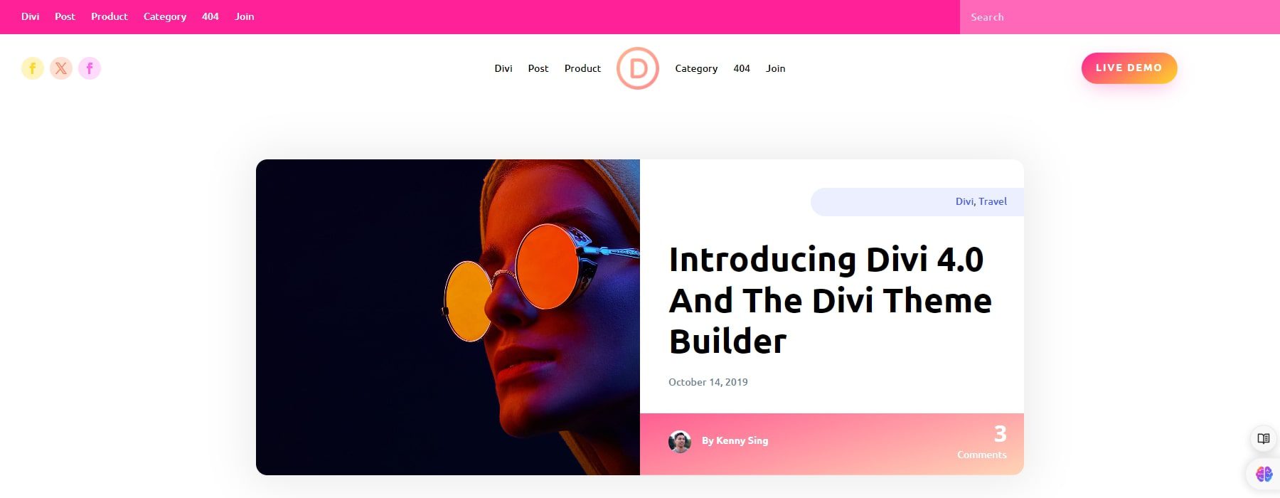 antetul site-ului divi