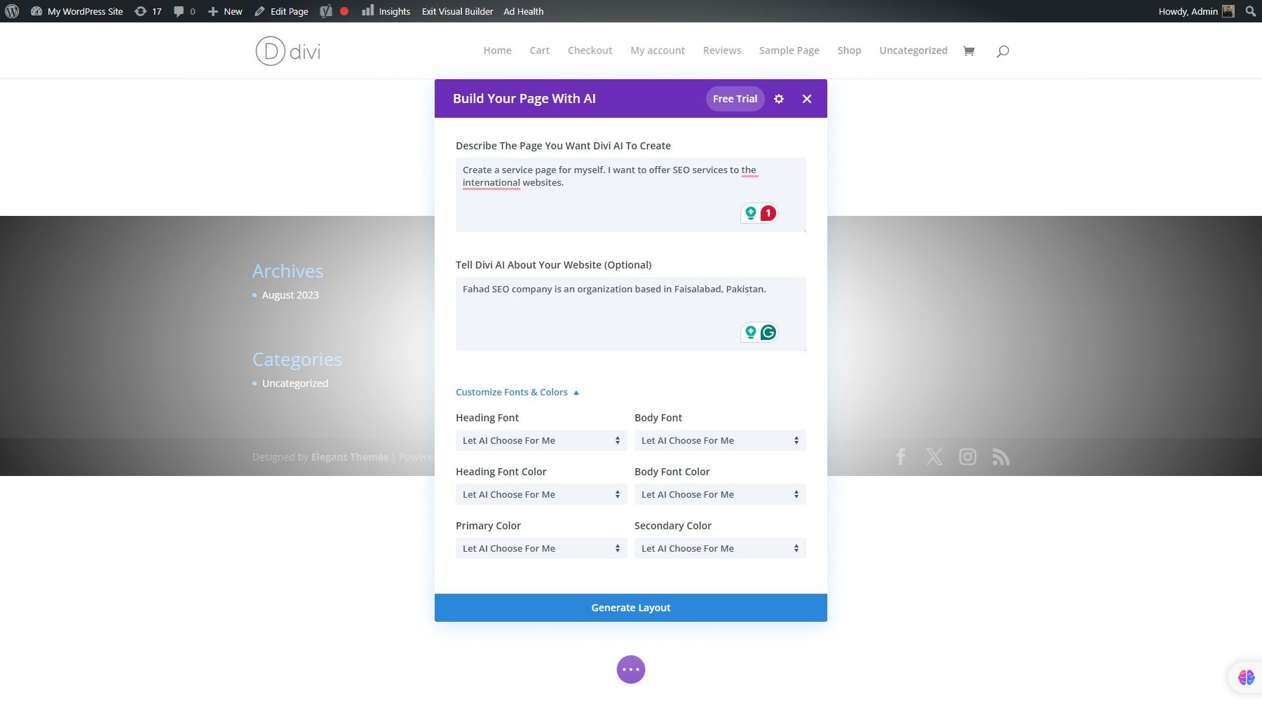 divi construir con ai