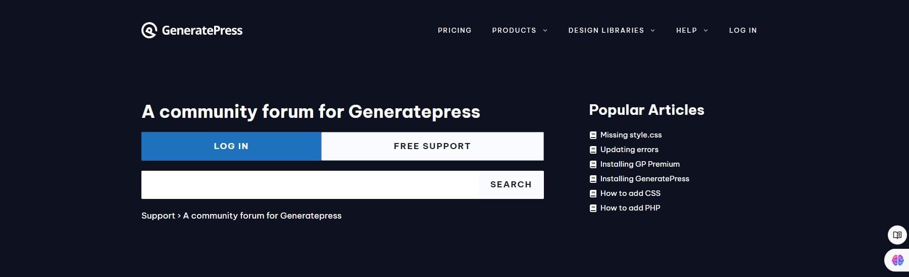 Generatepress-Community-Forum