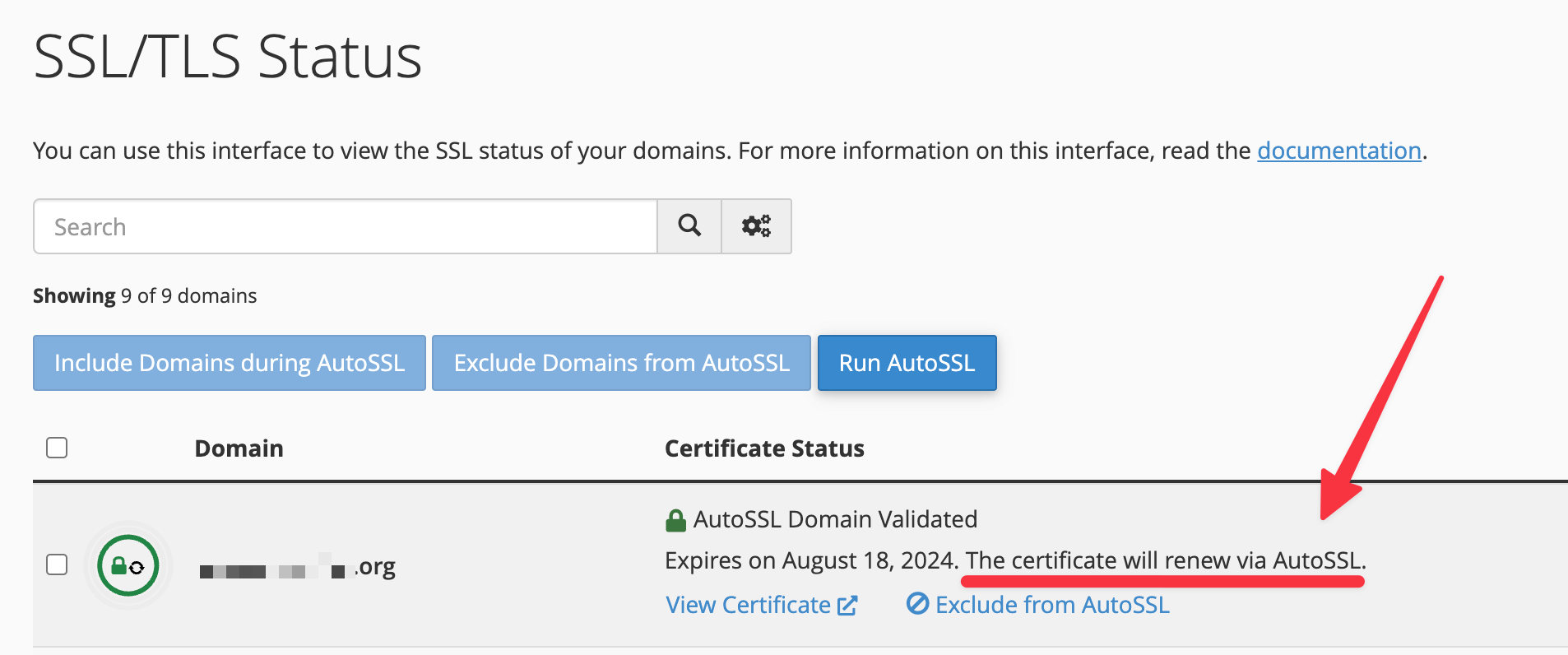 su certificado se renovará automáticamente si ve esto