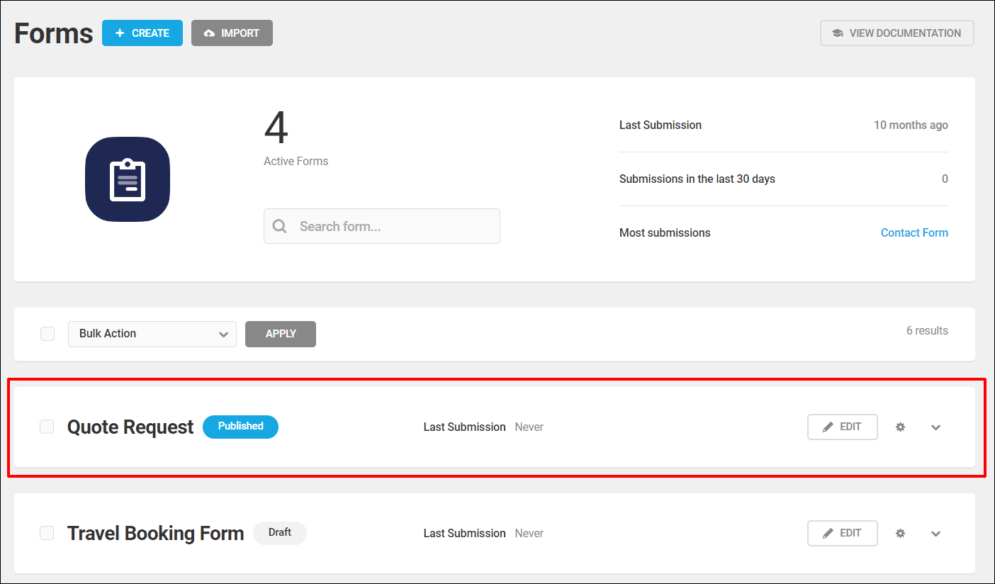 Forminator-Formular-Dashboard