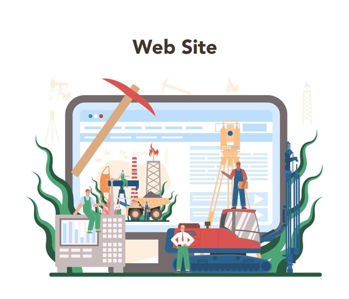 piattaforma-di-servizi-online-concetto-minerario-risorse-naturali-minerali-divisa-da-lavoratore-di-estrazione-con-piccone-sito-web-vettore-piatta-illustrazione_613284-1302