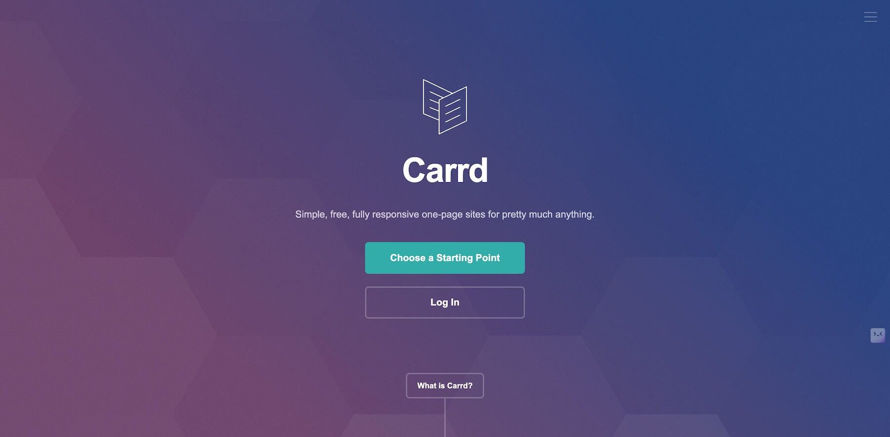 Carrd 웹 사이트 빌더