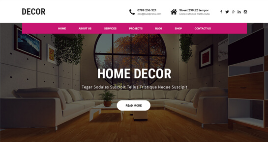 Tema de decoración de WordPress