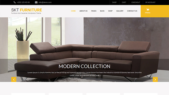 tema de mobilier WordPress