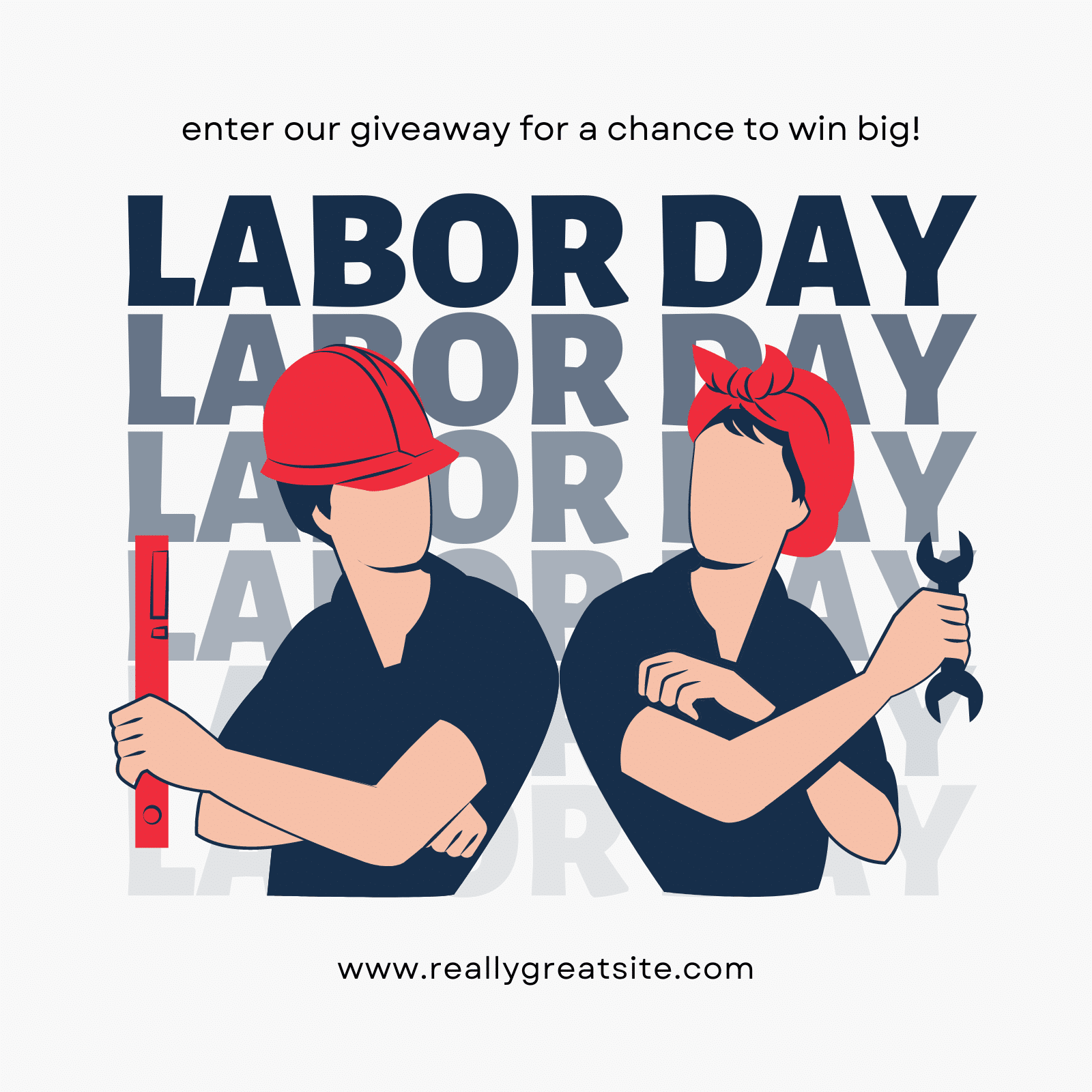 Host a giveaway for a Labor Day sale