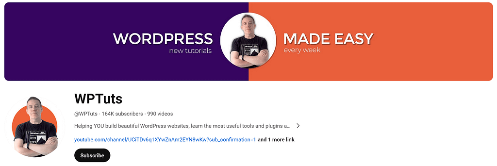 Канал WPTuts на YouTube