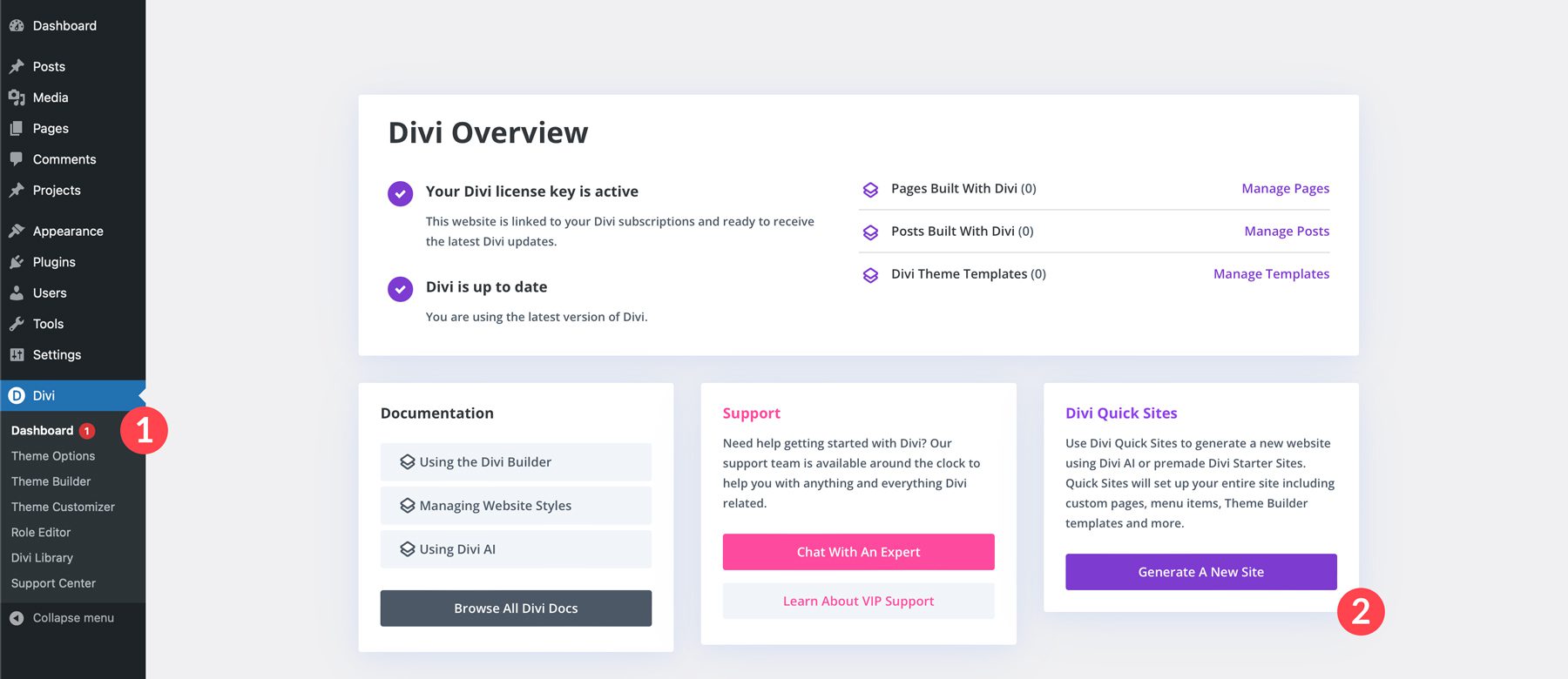 Situs permulaan Real Estat untuk Divi