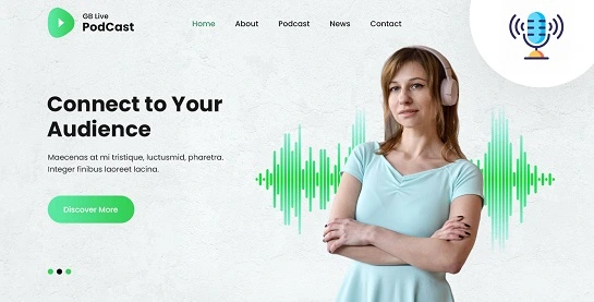 Tema de WordPress para podcasts de GB