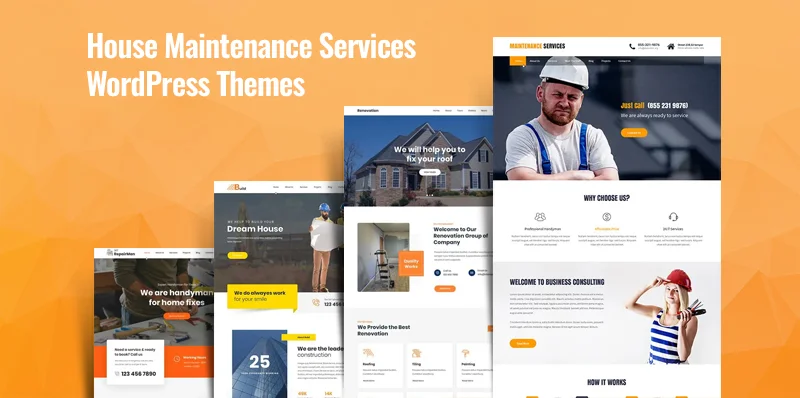 Thèmes WordPress pour les services d'entretien de la maison