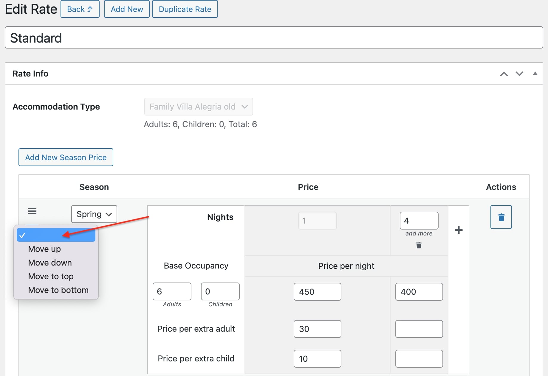 Definir prioridade para preços sazonais no plugin Hotel Booking.