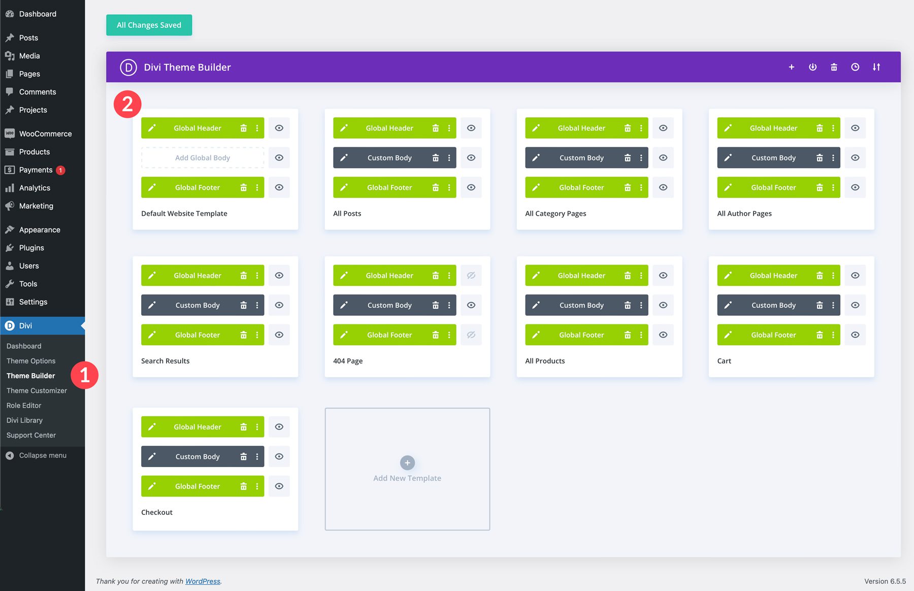 Divi 的非营利起始网站