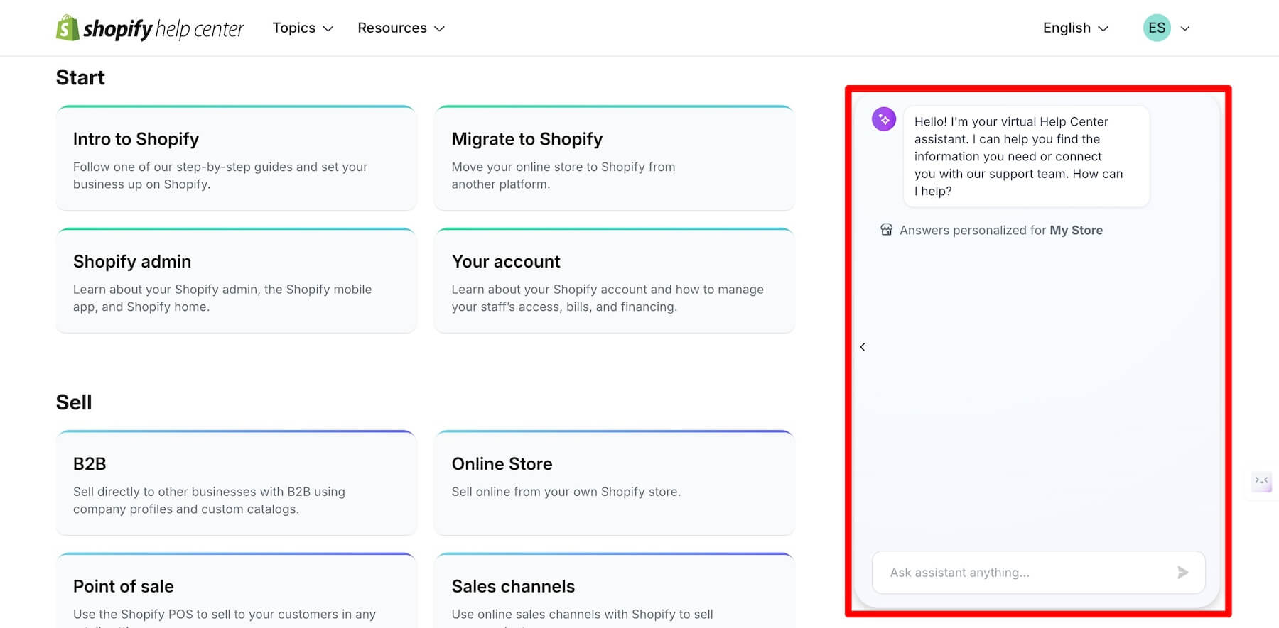 asistent personalizat de chatbot ai shopify