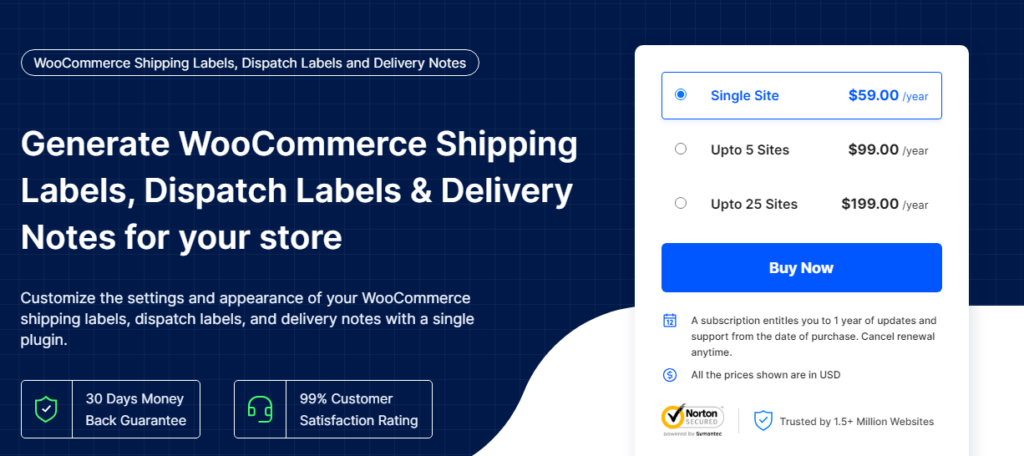 WooCommerce 运输标签、发货标签和送货单