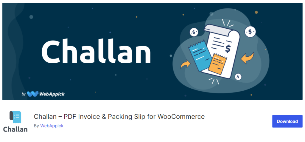 Challan – WooCommerce 用の PDF 請求書と納品書