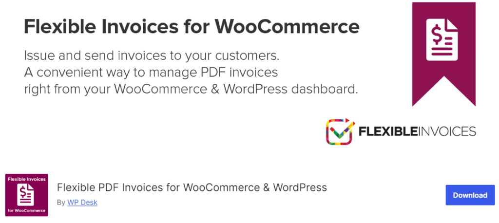 Faturas em PDF flexíveis para WooCommerce e WordPress - Plug-ins de documentos de remessa