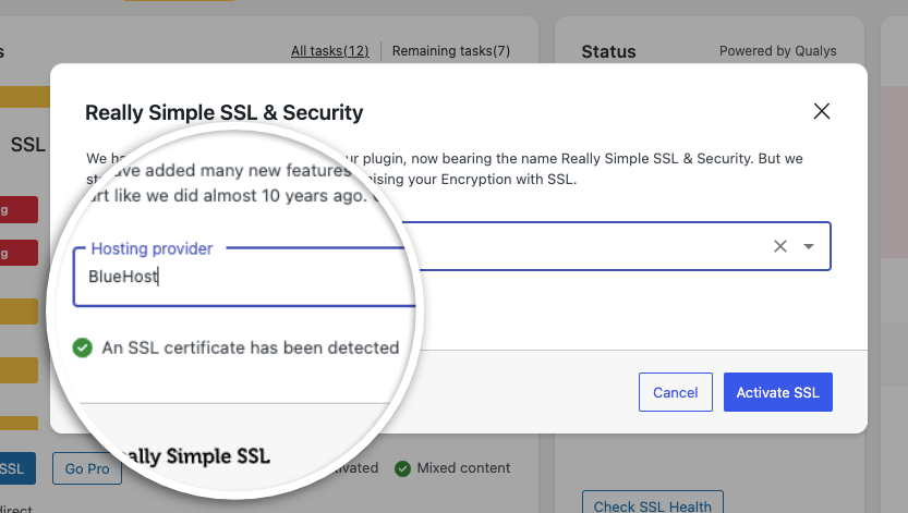 Wykryj certyfikat SSL hosta internetowego