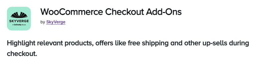 ملحق WooCommerce Checkout Add-ons لـ WooCommerce