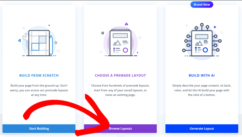 divi select layout