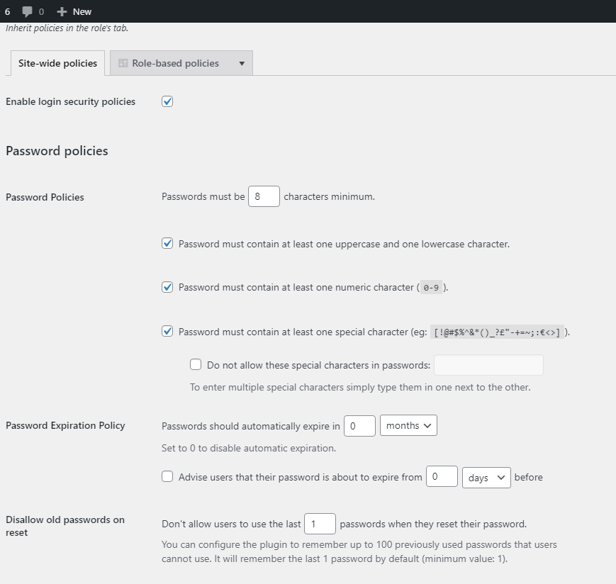 melapress-security-password-setup