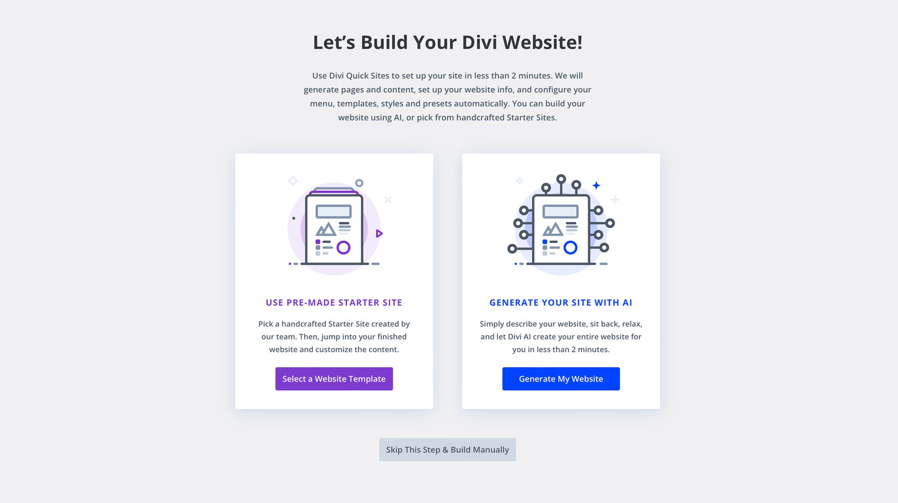 construye tu sitio web Divi