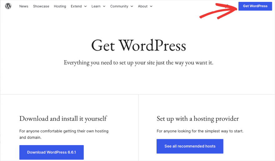 Obtenez WordPress