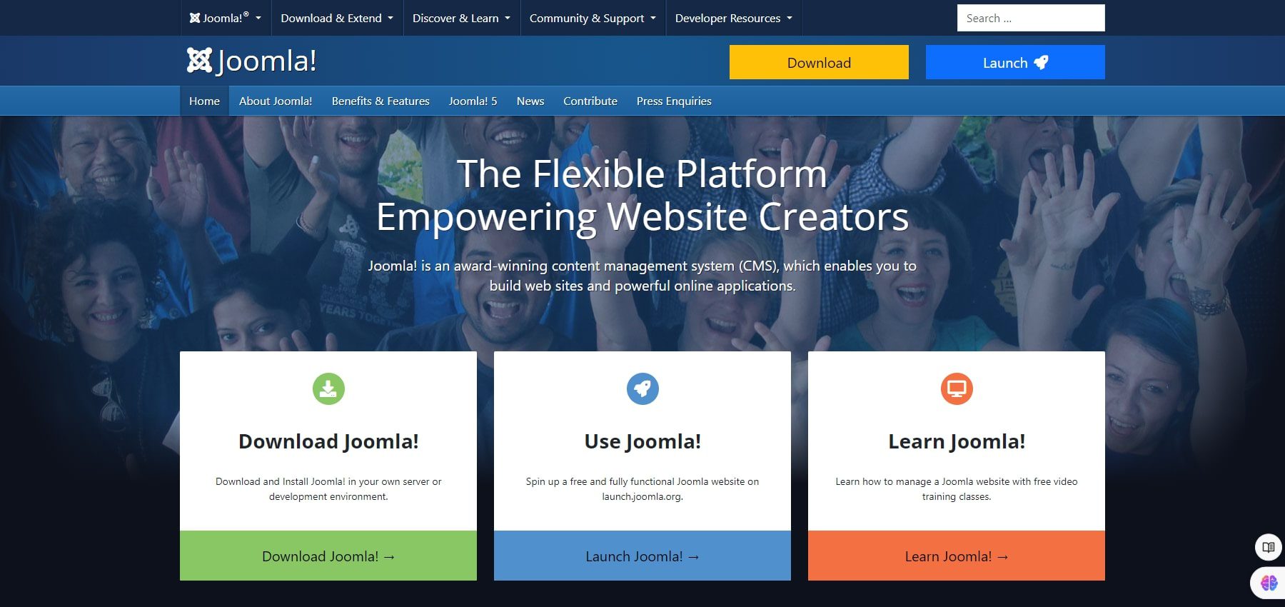 constructor de site-uri web joomla