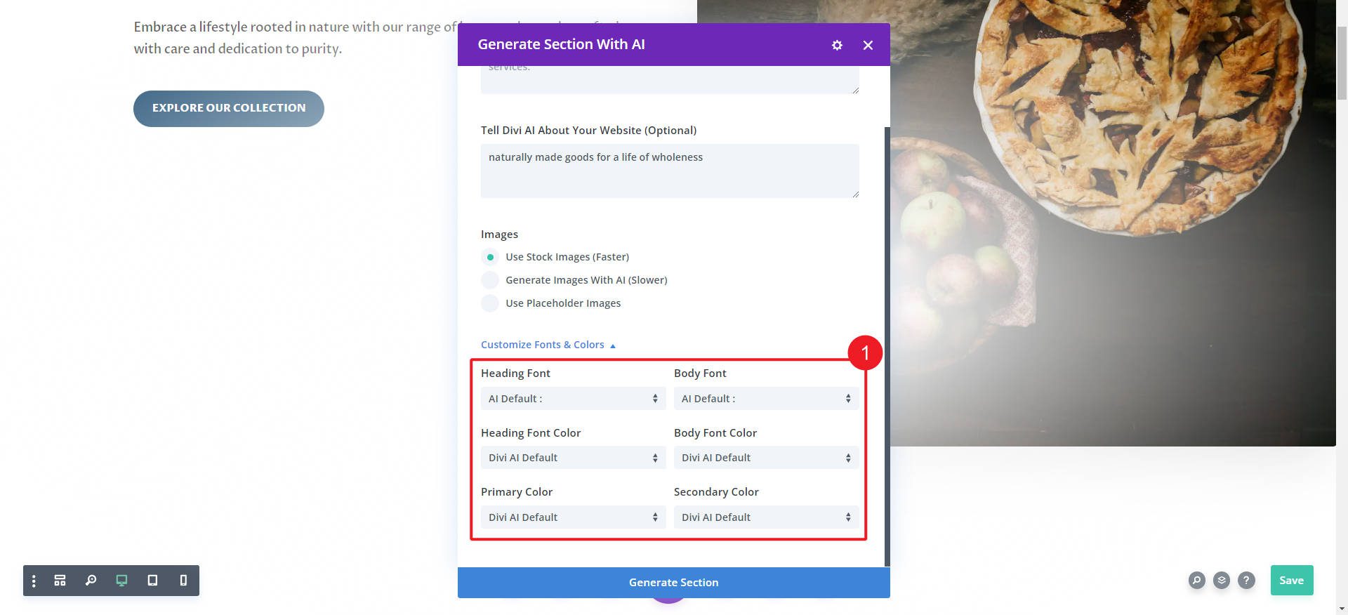 AI Layout Enregistrer les styles - Utiliser les styles avec la section - Étapes 9