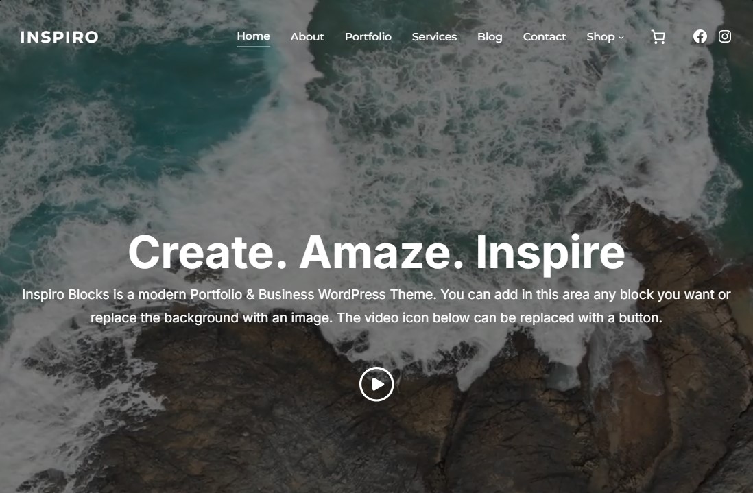 Inspiro Blocks - Tema a blocchi WordPress gratuito