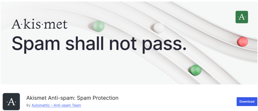 นี่คือรูปภาพของ Akismet - ปลั๊กอิน WordPress ที่ได้รับความนิยมสูงสุด