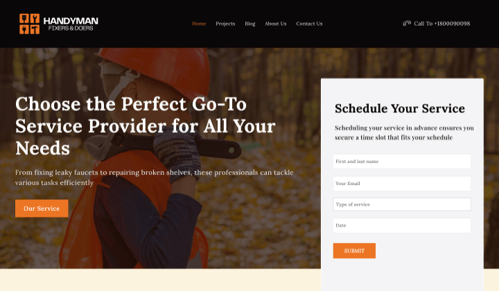 Handyman Services is one of the best Handyman website themes and templates out there.