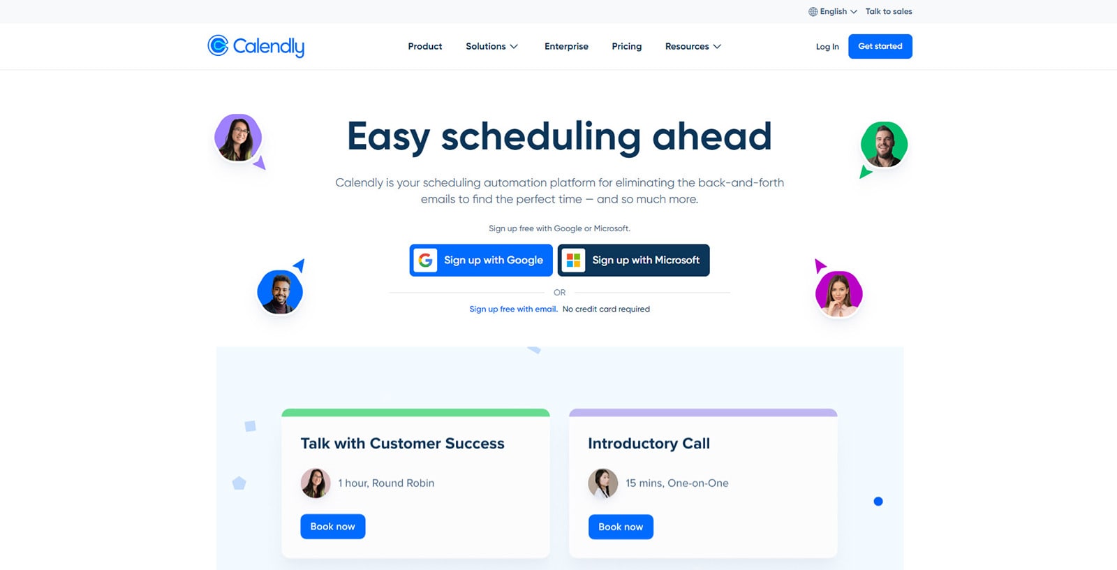 Foto de Calendly, una plataforma de programación en línea asequible para empresas y sus equipos.