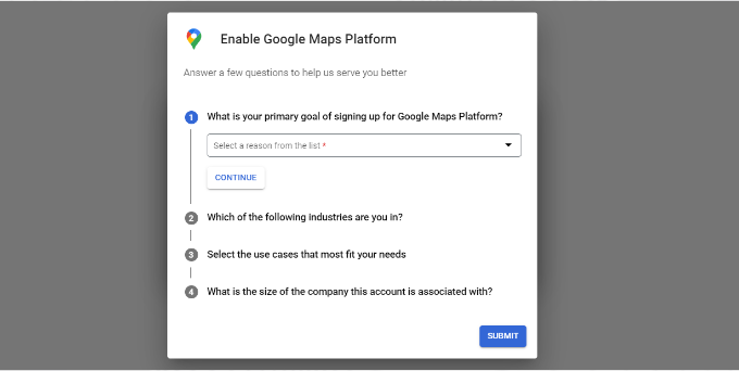 Answer the questions asked from the Google Maps