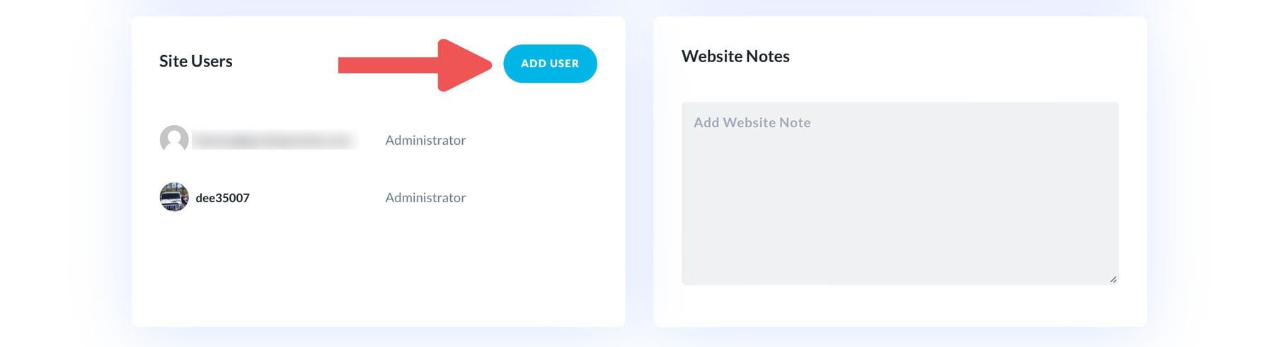 tambahkan pengguna baru ke Divi Dash