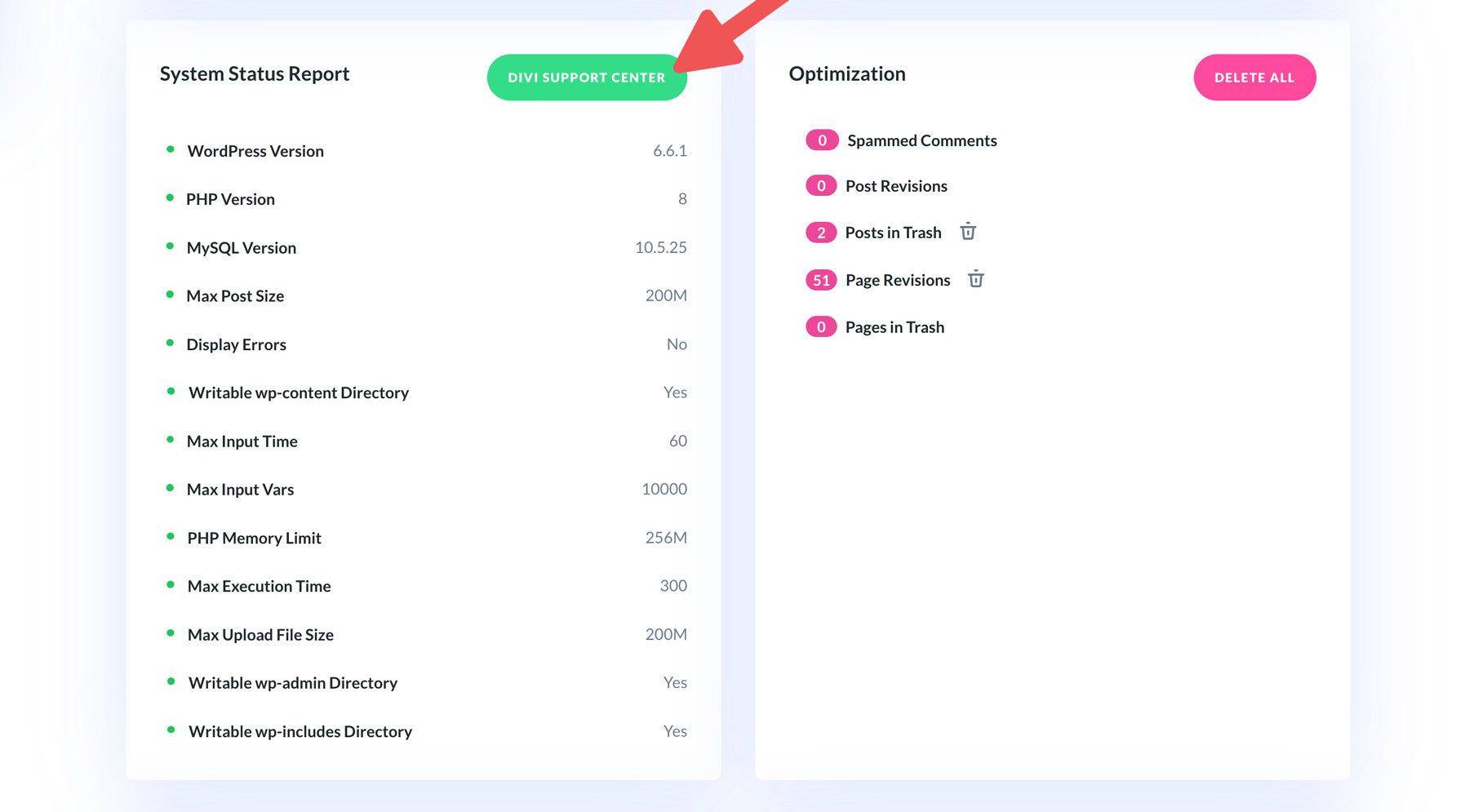 Divi destek merkeziyle iletişime geçin