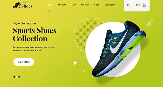 Tema WordPress per il negozio di scarpe